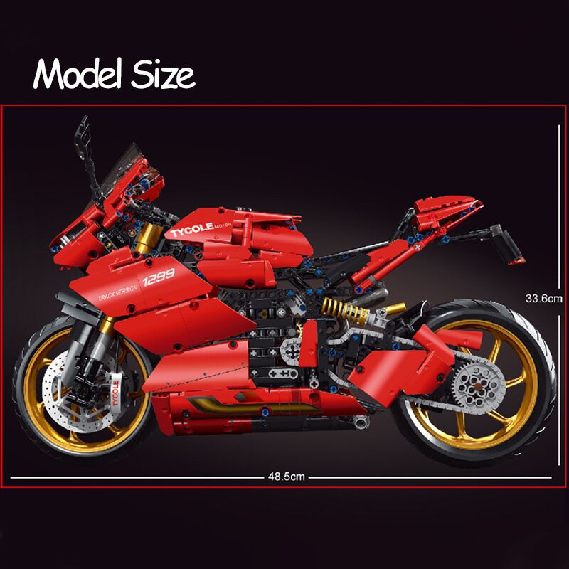 Boutique Planete Jouets France - Lego Technic Moto – T1299 Grande Taille 3 Lego Technic Moto – T1299 Grande Taille – Image 3