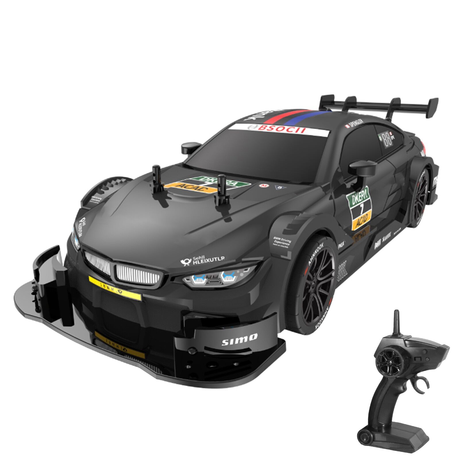 Boutique Planete Jouets France - Voiture télécommandée BMW M4 Noir 1/16 1 Voiture télécommandée BMW M4 Noir 1/16