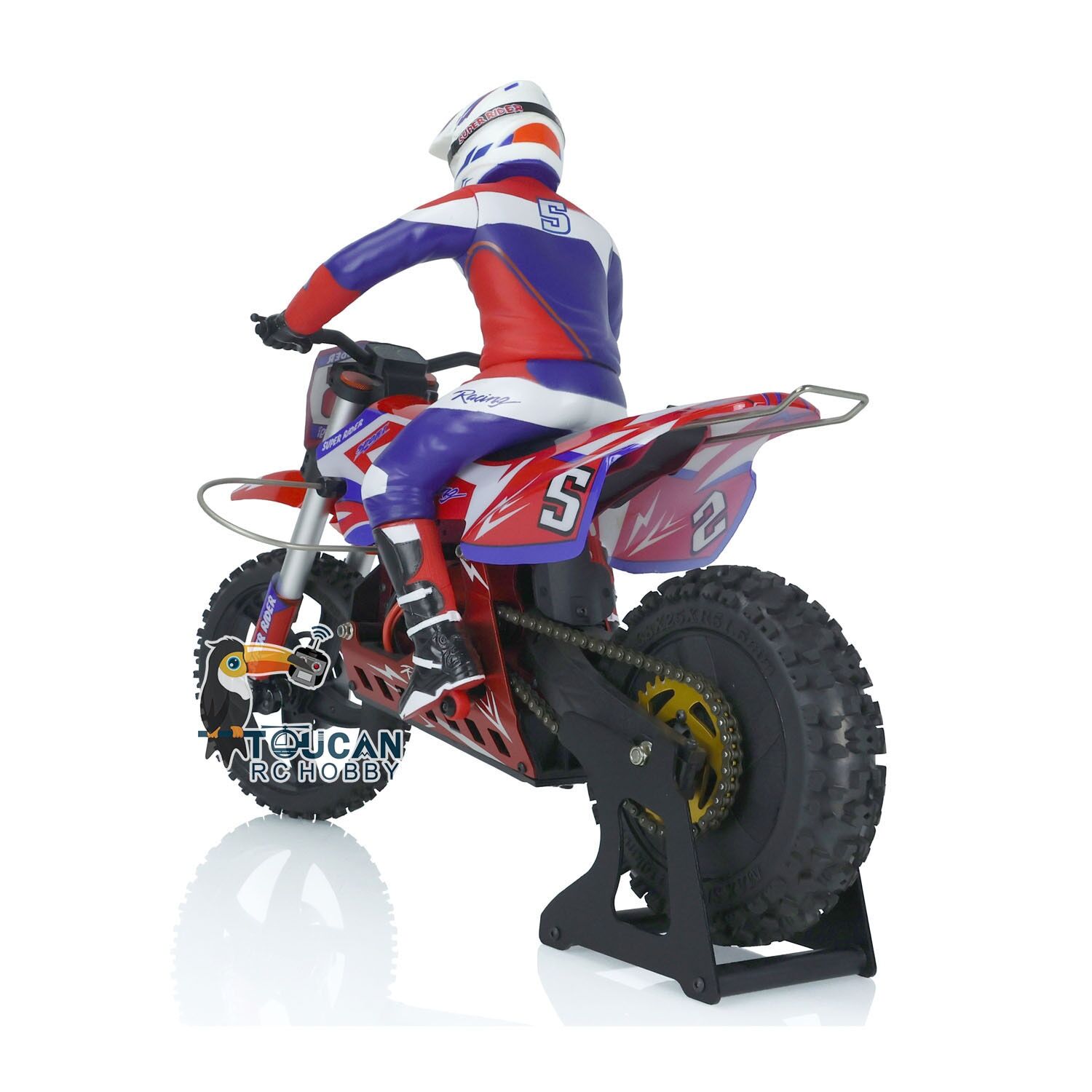 Boutique Planete Jouets France - Moto Télécommandé Cross tout-terrain 1/4 2 Moto Télécommandé Cross tout-terrain 1/4 – Image 2