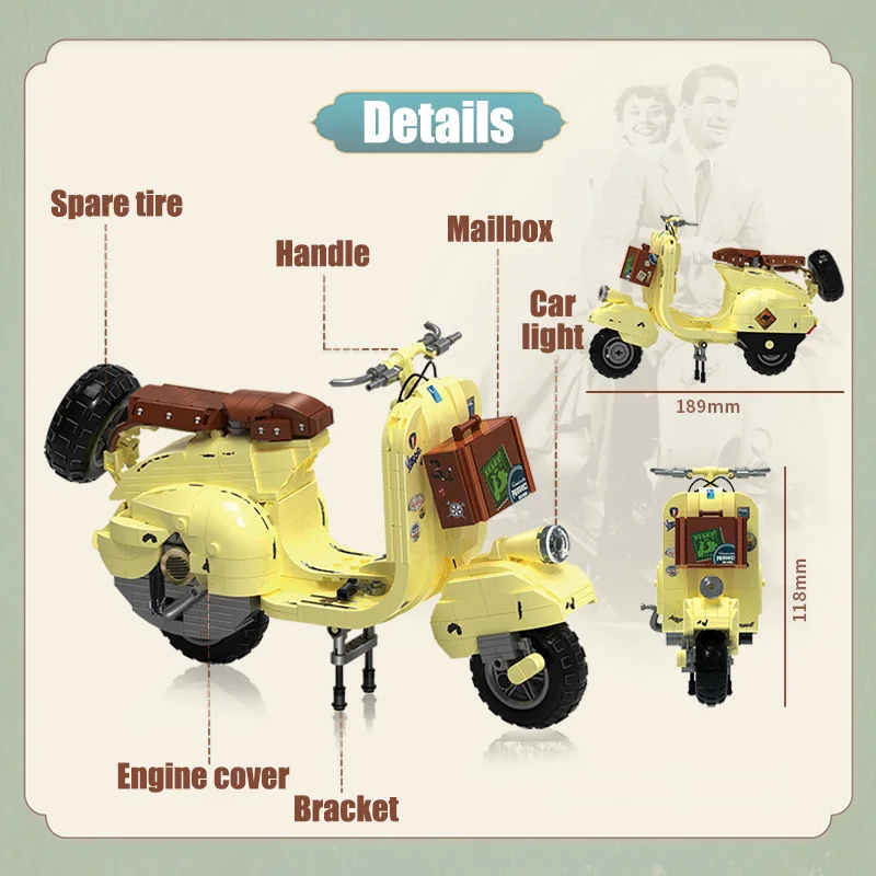 Boutique Planete Jouets France - Lego Technic Vintage Vespa 637 pièces 3 Lego Technic Vintage Vespa 637 pièces – Image 3