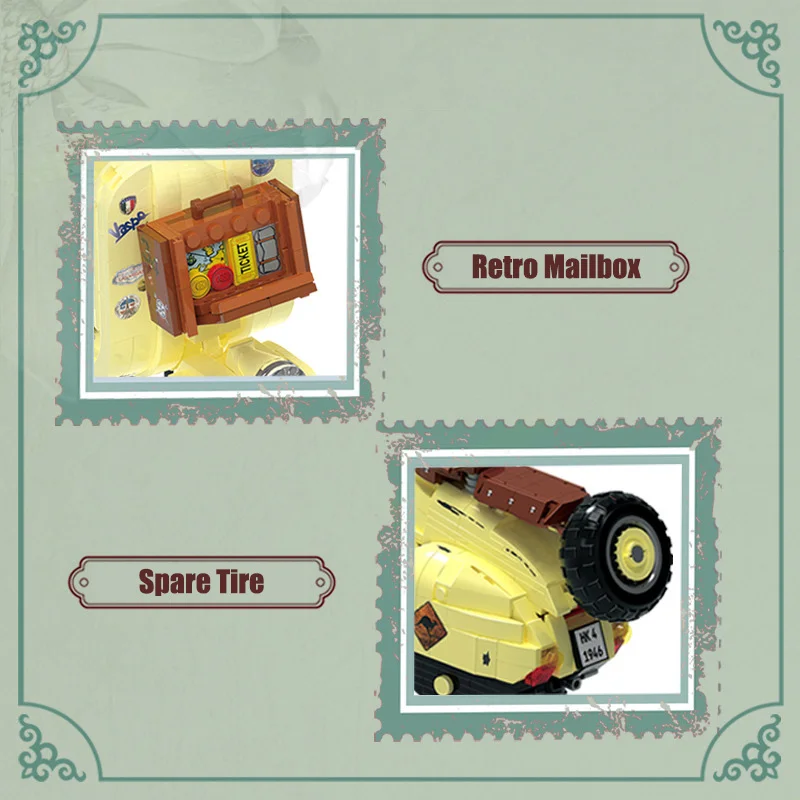 Boutique Planete Jouets France - Lego Technic Vintage Vespa 637 pièces 5 Lego Technic Vintage Vespa 637 pièces – Image 5