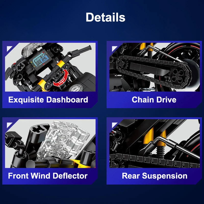 Boutique Planete Jouets France - Lego Moto Technic GSXR 1000R 4 Lego Moto Technic GSXR 1000R – Image 4