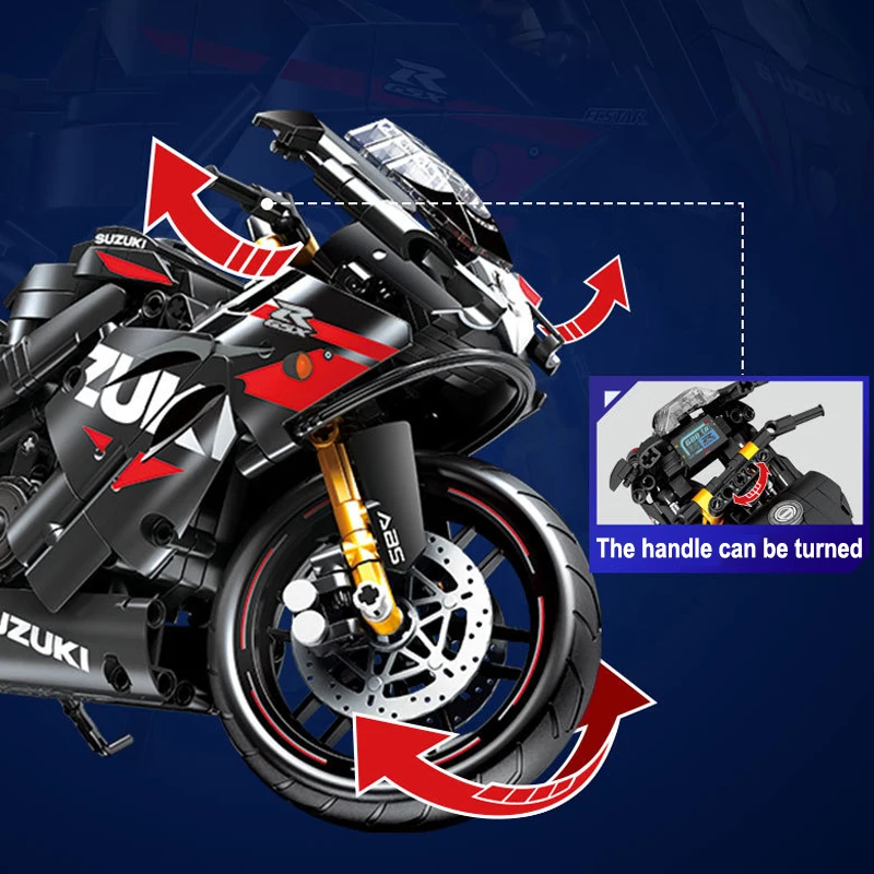 Boutique Planete Jouets France - Lego Moto Technic GSXR 1000R 5 Lego Moto Technic GSXR 1000R – Image 5