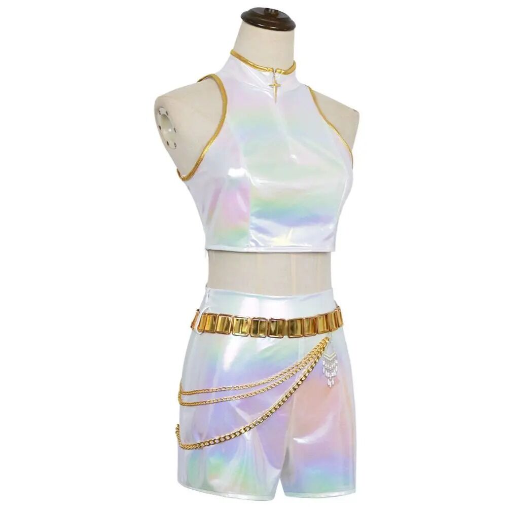 Boutique Planete Jouets France - Costume Rumi K-pop Demon Hunters - Tenue Cosplay Holographique Femme & Enfant 4 Costume Rumi K-pop Demon Hunters - Tenue Cosplay Holographique Femme & Enfant – Image 4