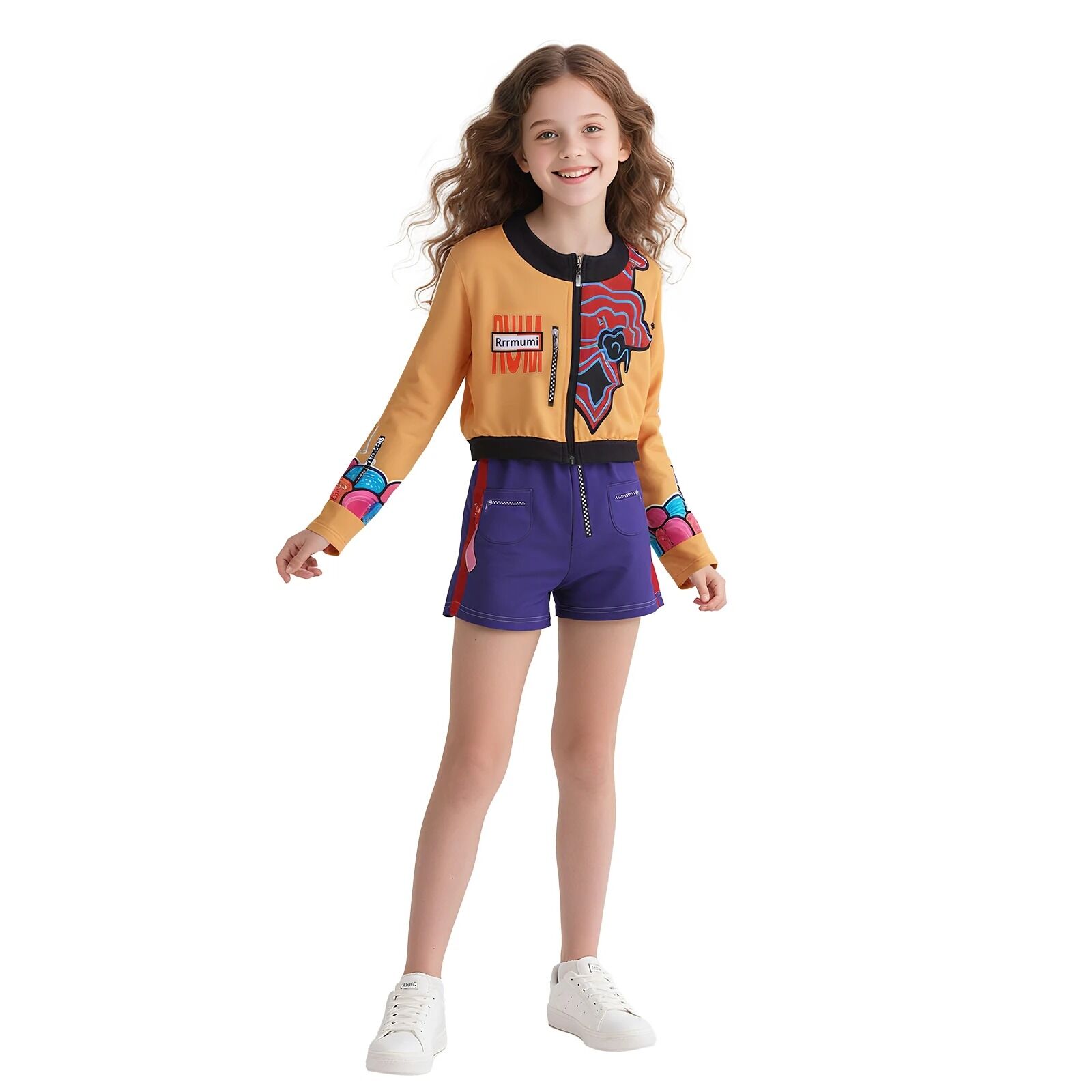 Boutique Planete Jouets France - Costume Rumi K-pop Demon Hunters - Tenue Cosplay Enfant 5 Costume Rumi K-pop Demon Hunters - Tenue Cosplay Enfant – Image 5