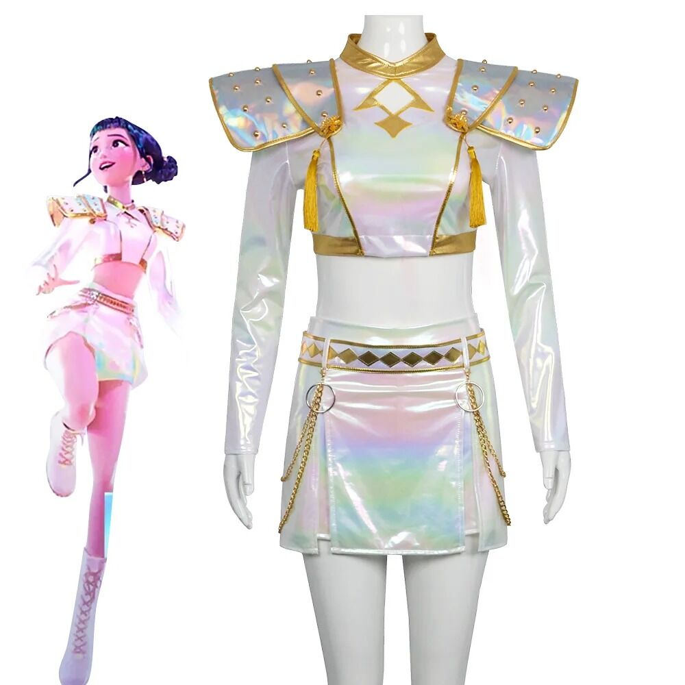 Boutique Planete Jouets France - Costume Zoey K-pop Demon Hunters - Tenue Cosplay Femme & Enfant 1 Costume Zoey K-pop Demon Hunters - Tenue Cosplay Femme & Enfant | Planète Jouets France