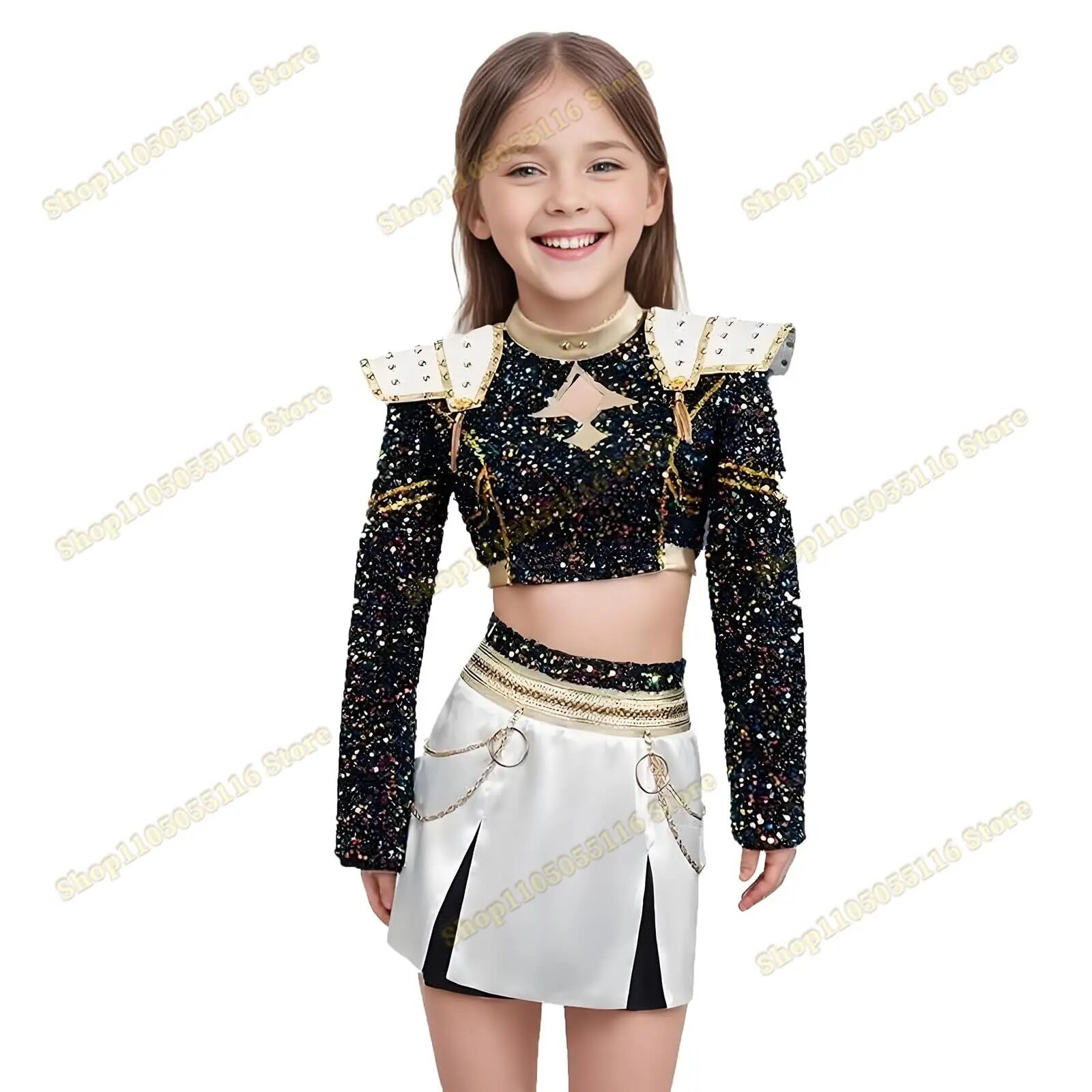 Boutique Planete Jouets France - Costume complet pour enfant - Cosplay K-Pop Demon Hunters 4 Costume complet pour enfant - Cosplay K-Pop Demon Hunters – Image 4
