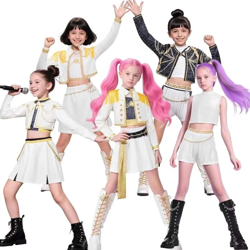 Boutique Planete Jouets France - Cosplay Kids K-Pop Demon Hunters - 5 Styles de Tenues 1 Planete Jouets - Cosplay Kids K-Pop Demon Hunters - 5 Styles de Tenues