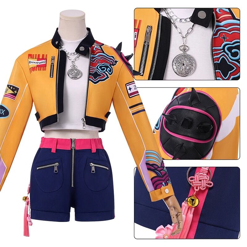 Boutique Planete Jouets France - Cosplay unique de Rumi - K-Pop Demon Hunters - Cosplay complet avec accessoires 2 Cosplay unique de Rumi - K-Pop Demon Hunters - Cosplay complet avec accessoires – Image 2