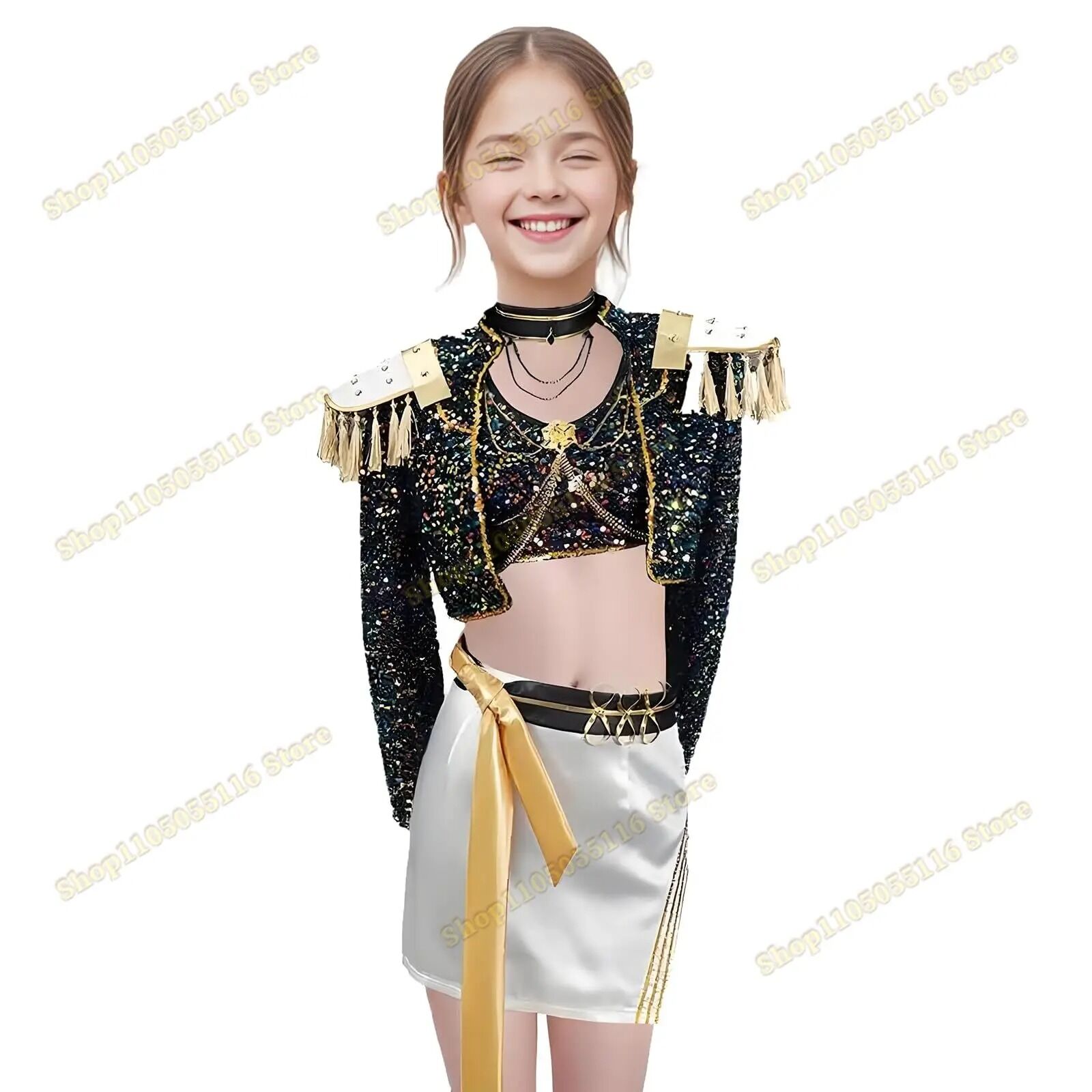 Boutique Planete Jouets France - Costume complet pour enfant - Cosplay K-Pop Demon Hunters 5 Costume complet pour enfant - Cosplay K-Pop Demon Hunters – Image 5