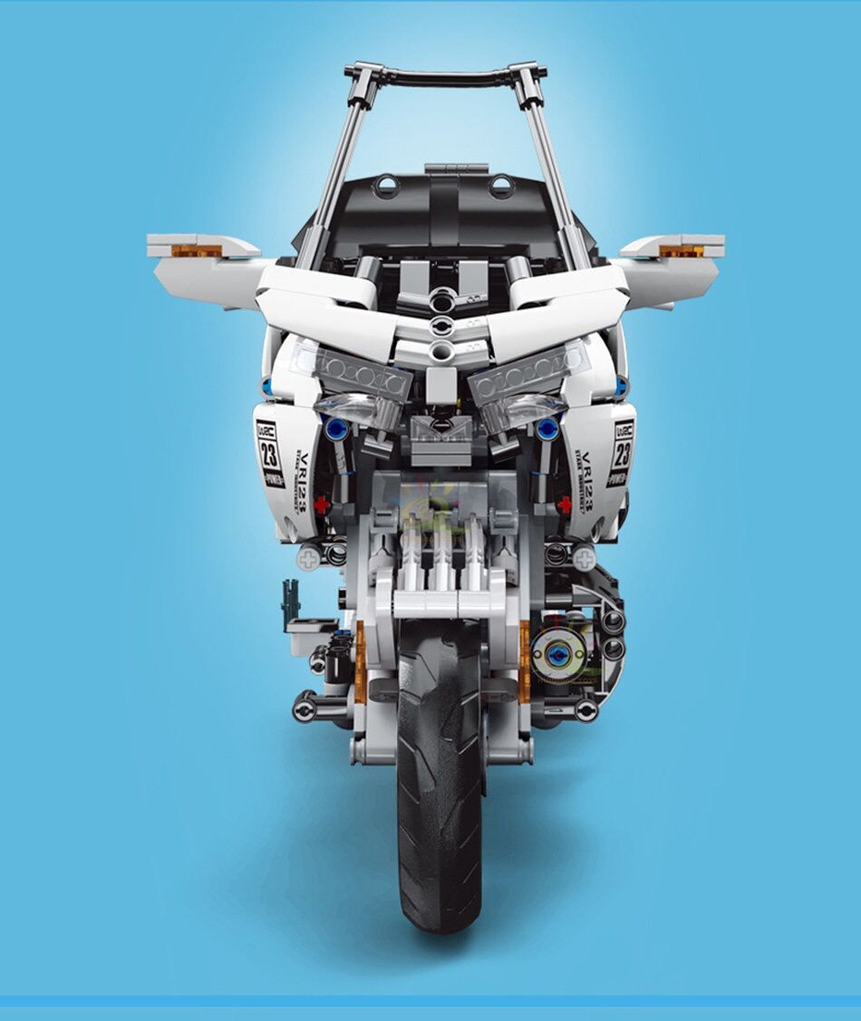 Boutique Planete Jouets France - Moto Honda Speed Champions compatible avec briques LEGO Technic 3 Moto Honda Speed Champions compatible avec briques LEGO Technic – Image 3