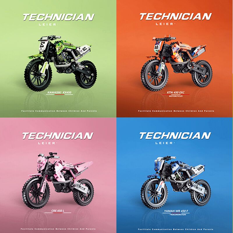 Boutique Planete Jouets France - Kawasaki WR 450 F compatible avec briques LEGO Technic 2 Kawasaki WR 450 F compatible avec briques LEGO Technic – Image 2