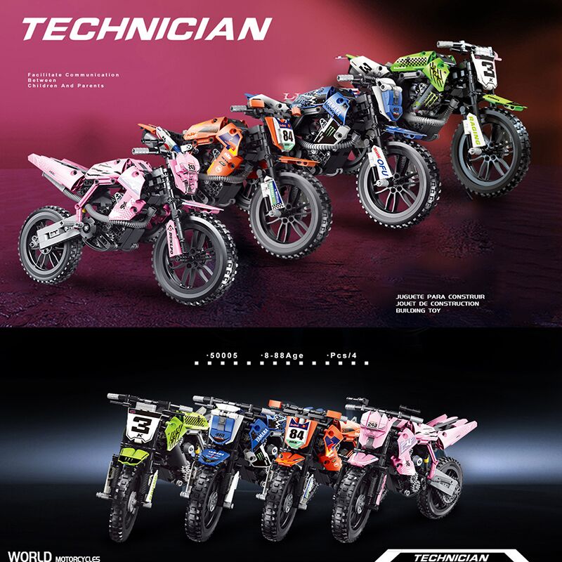 Boutique Planete Jouets France - Kawasaki WR 450 F compatible avec briques LEGO Technic 3 Kawasaki WR 450 F compatible avec briques LEGO Technic – Image 3