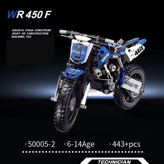 Boutique Planete Jouets France - Kawasaki WR 450 F compatible avec briques LEGO Technic 1 Kawasaki WR 450 F compatible avec briques LEGO Technic