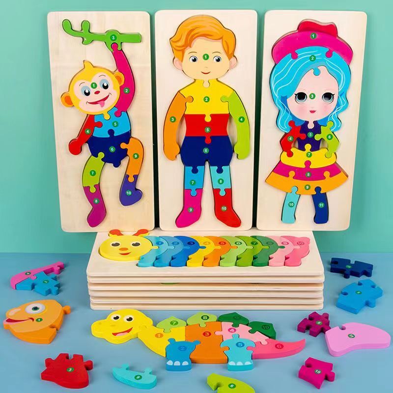 Boutique Planete Jouets France - Jouets éducatifs - Puzzle en bois aux plusieurs modèles 4 Jouets éducatifs - Puzzle en bois aux plusieurs modèles – Image 4
