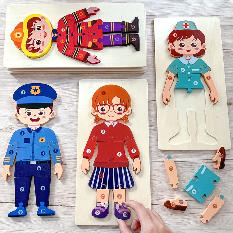 Boutique Planete Jouets France - Jouets éducatifs - Puzzle en bois aux plusieurs modèles 5 Jouets éducatifs - Puzzle en bois aux plusieurs modèles – Image 5