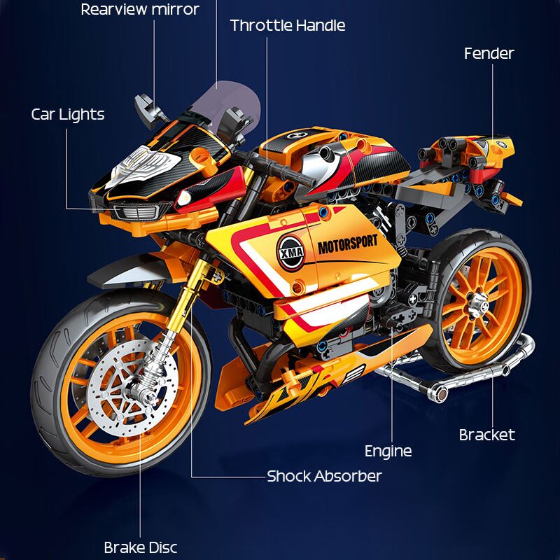 Boutique Planete Jouets France - Motor sport Speed HP compatible avec briques LEGO Technic 2 Motor sport Speed HP compatible avec briques LEGO Technic – Image 2