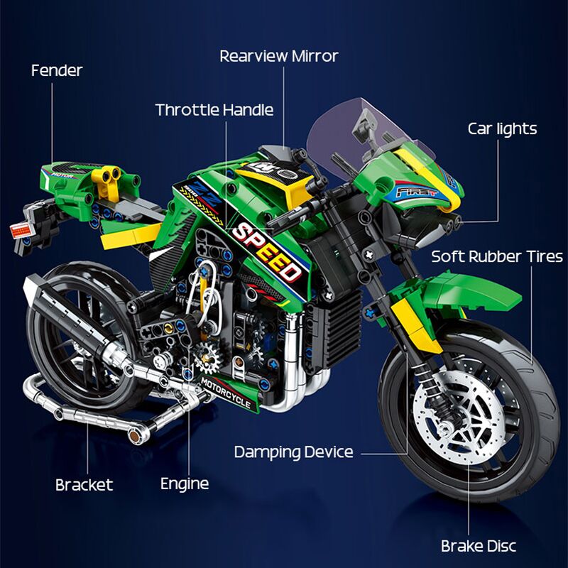 Boutique Planete Jouets France - Lego Technic Z900 Motorsport 4 Lego Technic Z900 Motorsport – Image 4