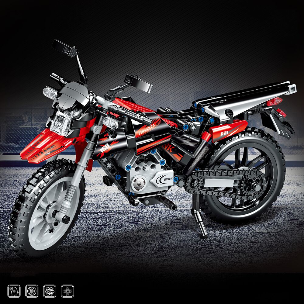 Boutique Planete Jouets France - Motocross pour enfants compatible avec briques LEGO Technic 1 Motocross pour enfants compatible avec briques LEGO Technic