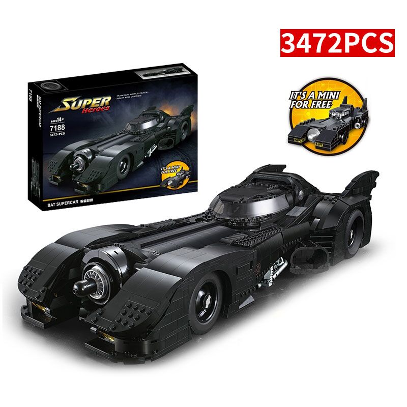 Boutique Planete Jouets France - Super Heroes - Batmobile Joker Car Compatible avec briques lego technic 1 Super Heroes - Batmobile Joker Car Compatible avec briques lego technic