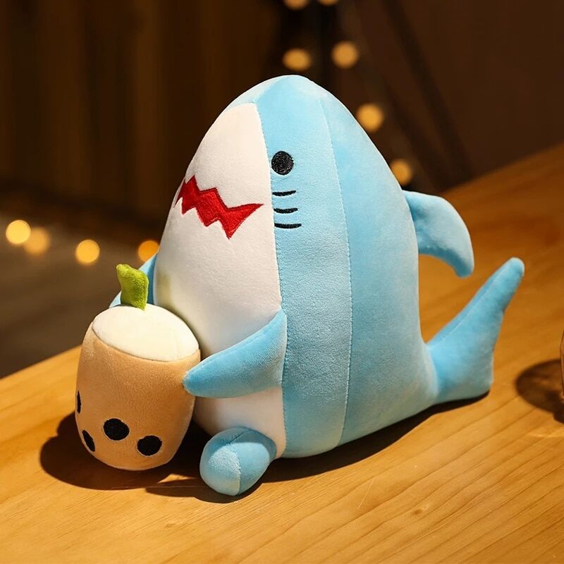 Boutique Planete Jouets France - Bubble Tea - Peluche oreiller requin 1 Bubble Tea - Peluche oreiller requin