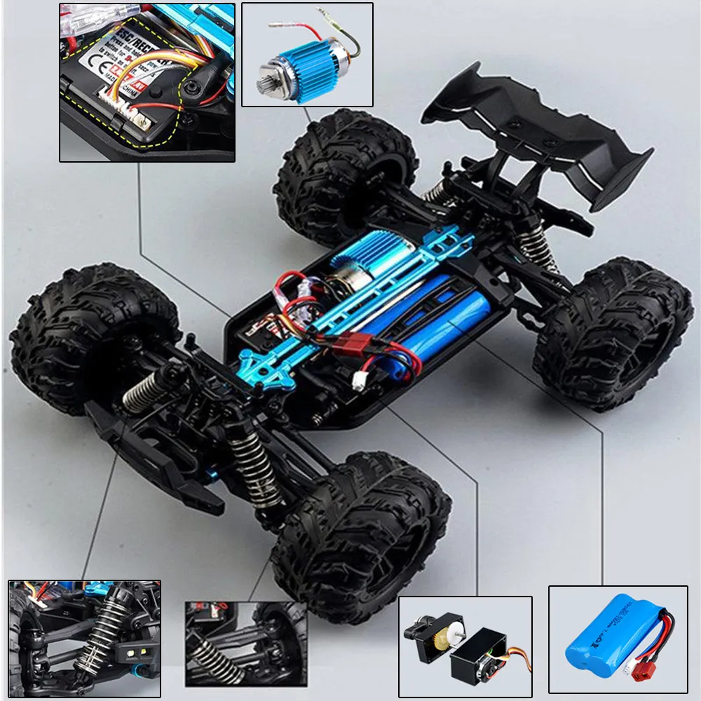 Boutique Planete Jouets France - Voiture Télécommandée Off road 50km/h Rouge 1/16 3 Voiture Télécommandée Off road 50km/h Rouge 1/16 – Image 3