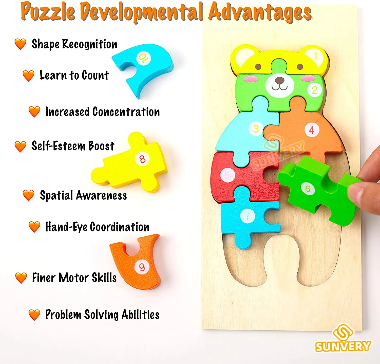 Boutique Planete Jouets France - Jouets éducatifs - Puzzle Montessori 2-5 ans 4 Jouets éducatifs - Puzzle Montessori 2-5 ans – Image 4