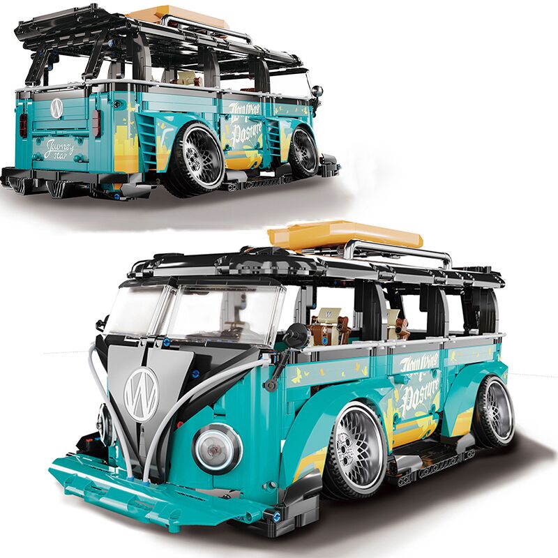 Boutique Planete Jouets France - Véhicule de course Bus City Compatible avec briques lego technic 2 Véhicule de course Bus City Compatible avec briques lego technic – Image 2