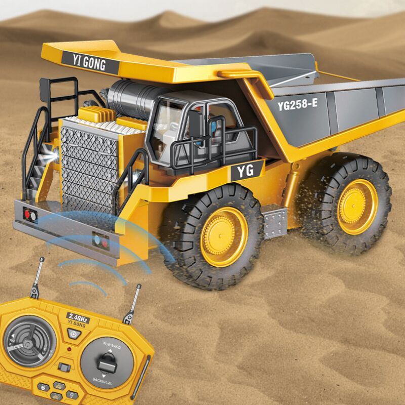 Boutique Planete Jouets France - Camion télécommandé - Tombereau Jaune 1/24 1 Camion télécommandé - Tombereau Jaune 1/24