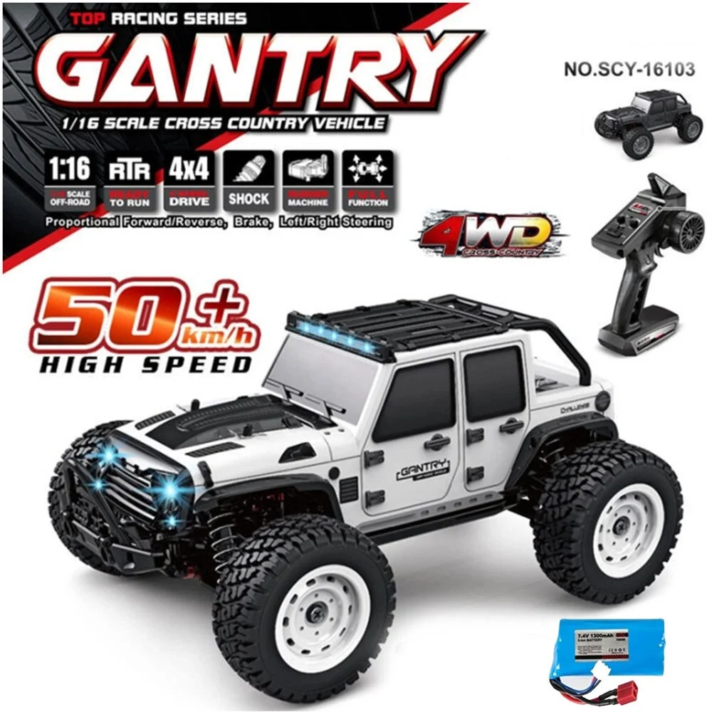 Boutique Planete Jouets France - Voiture télécommandée 1/16 4WD tout-terrain 1 Voiture télécommandée 1/16 4WD tout-terrain