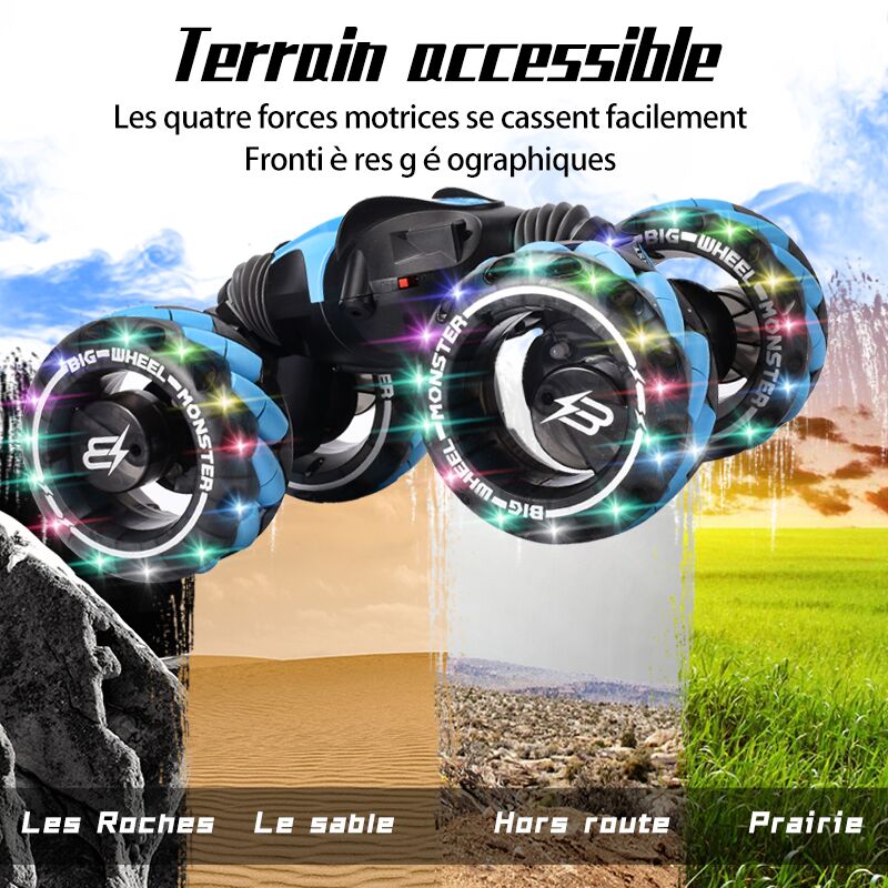 Boutique Planete Jouets France - Voiture télécommandée 4WD tout-terrain 4 Voiture télécommandée 4WD tout-terrain – Image 4