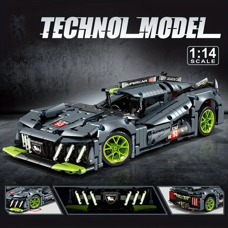 Boutique Planete Jouets France - Super Speed Voiture compatible avec briques LEGO Technic 1280Pcs 2 Super Speed Voiture compatible avec briques LEGO Technic 1280Pcs – Image 2