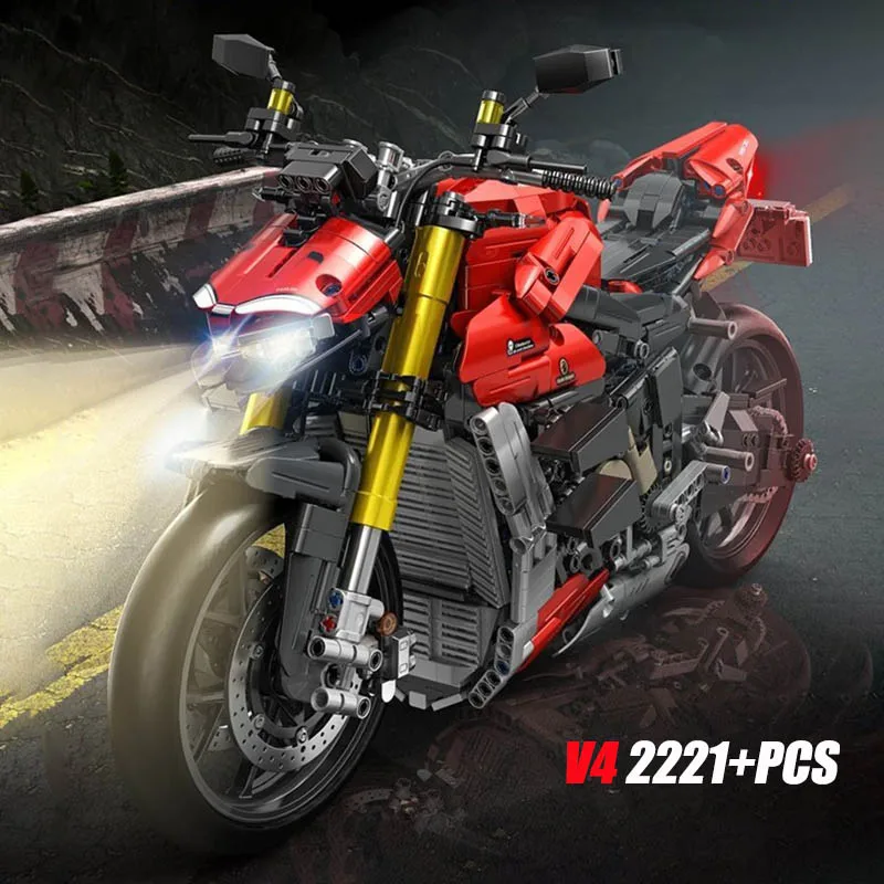 Boutique Planete Jouets France - Lego Moto Technic V4 1 Lego Moto Technic V4