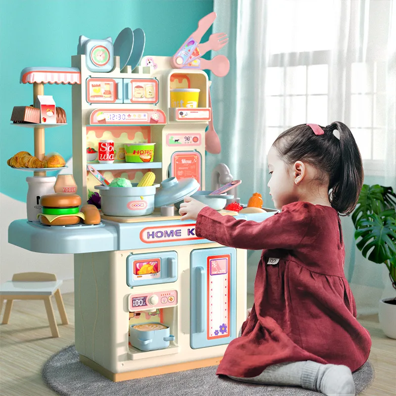 Boutique Planete Jouets France - Cuisine enfant simulation en bleu 3 Cuisine enfant simulation en bleu – Image 3