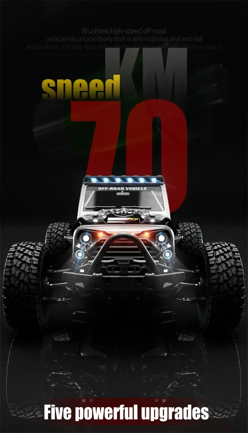 Boutique Planete Jouets France - Voiture Télécommandée 16103 PRO 1:16 : 4x4 Brushless à 70km/h 3 Voiture Télécommandée 16103 PRO 1:16 : 4x4 Brushless à 70km/h – Image 3