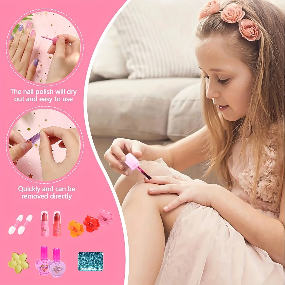 Boutique Planete Jouets France - Palette de Maquillage Charmante d'une Princesse 4 Palette de Maquillage Charmante d'une Princesse – Image 4