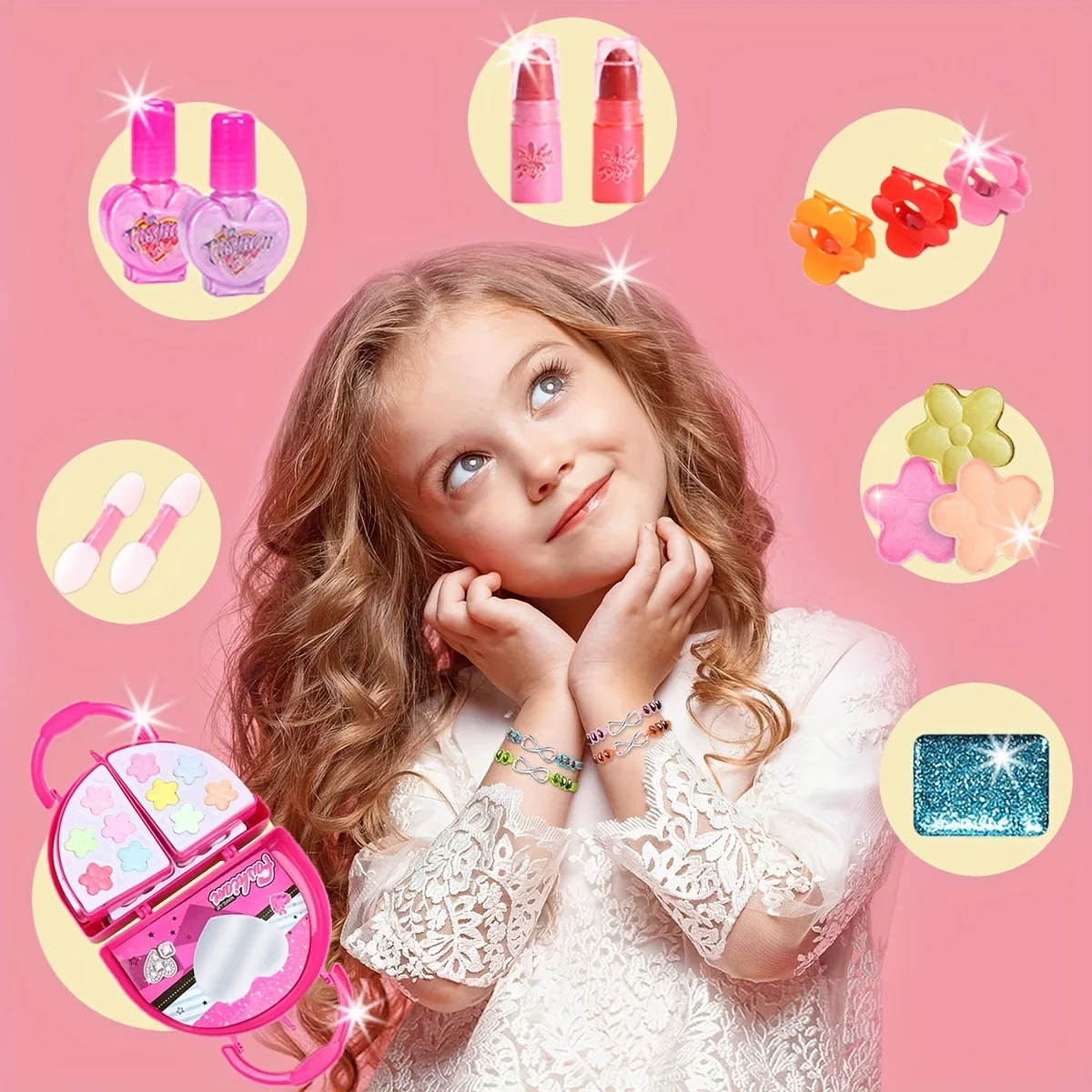Boutique Planete Jouets France - Palette de Maquillage Charmante d'une Princesse 5 Palette de Maquillage Charmante d'une Princesse – Image 5