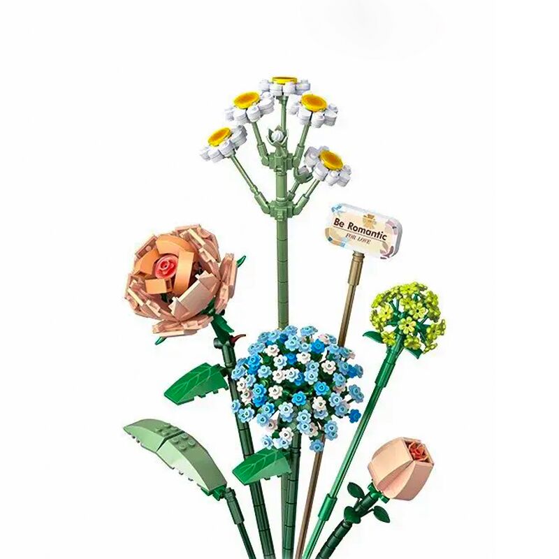 Boutique Planete Jouets France - Bouquet de fleurs lego mini blocs 1 Bouquet de fleurs lego mini blocs