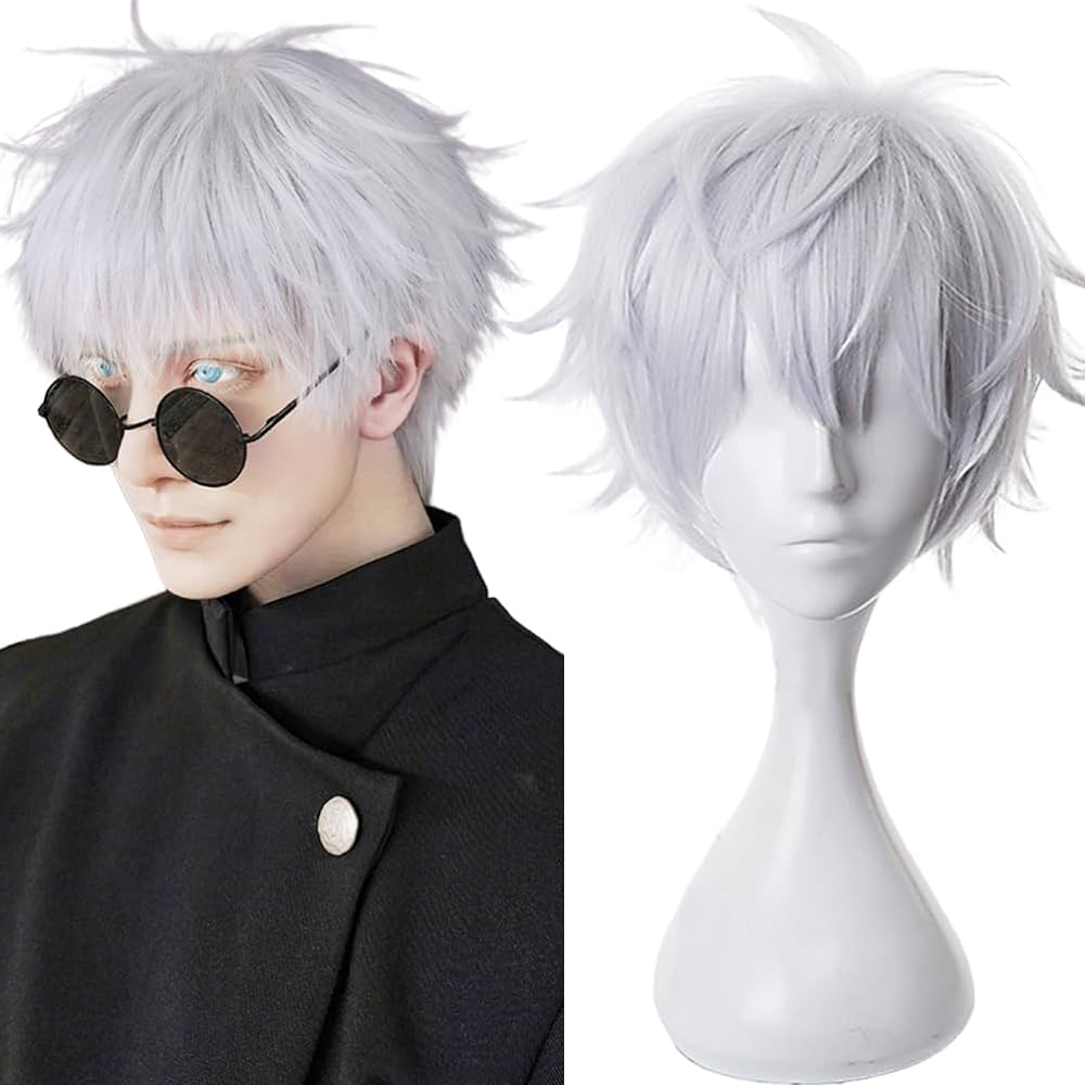 Boutique Planete Jouets France - Perruque Gojo Satoru Perruque Jujutsu Kaisen 1 Perruque Gojo Satoru Perruque Jujutsu Kaisen