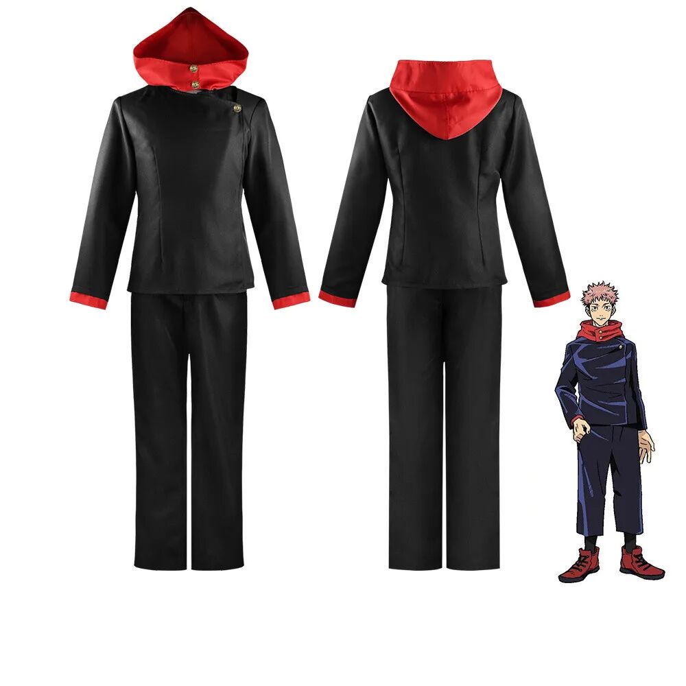 Boutique Planete Jouets France - Cosplay Yuji Itadori Cosplay Jujutsu Kaisen Noir 3 Cosplay Yuji Itadori Cosplay Jujutsu Kaisen Noir – Image 3