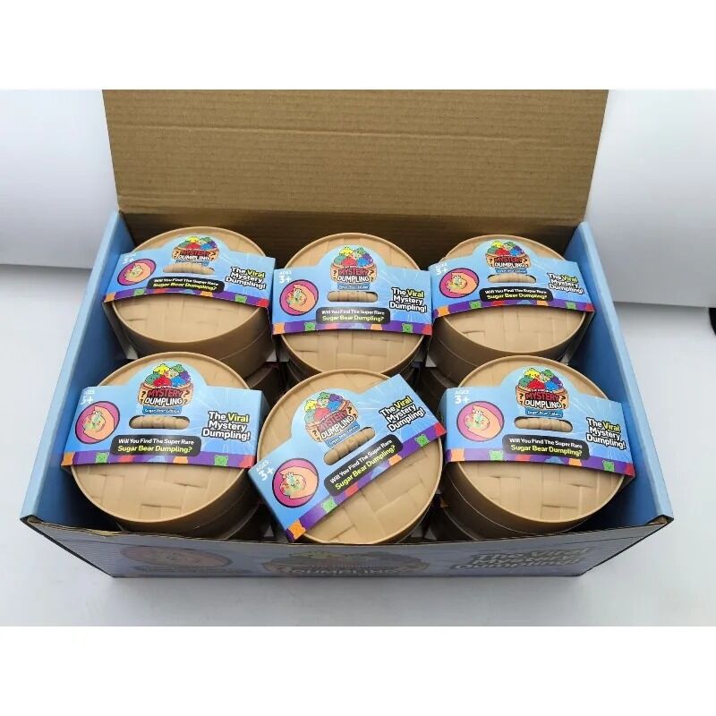 Boutique Planete Jouets France - Squishy Dumpling Dégradé Surprise avec Panier – 1 ou 6 Pièces 5 Carton de six boîtes squishy dumpling surprise - Planete Jouets France