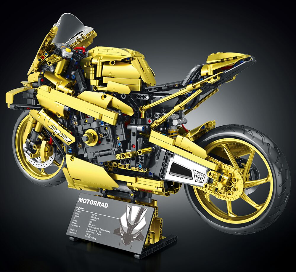 Boutique Planete Jouets France - Lego moto Golden Yamaha R6 3 Lego moto Golden Yamaha R6 – Image 3