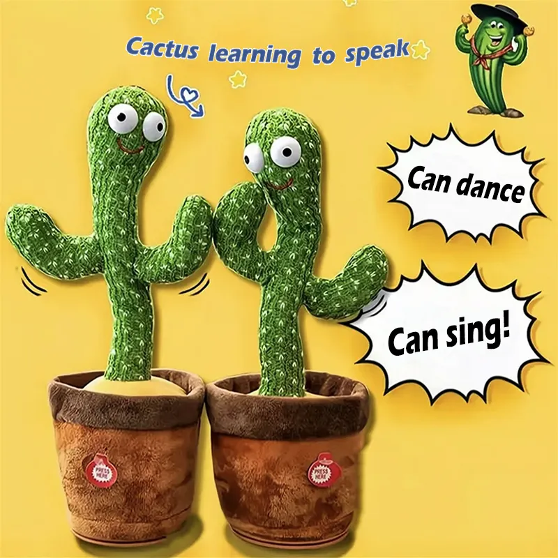 Boutique Planete Jouets France - Jouet bebe Dancing Cactus de 32cm 3 Jouet bebe Dancing Cactus de 32cm – Image 3