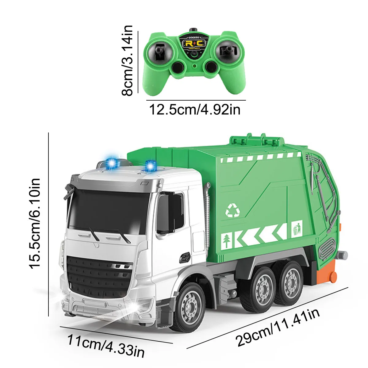 Boutique Planete Jouets France - Camion Télécommandé - Benne à ordures 1/24 6 Camion Télécommandé - Benne à ordures 1/24 – Image 6