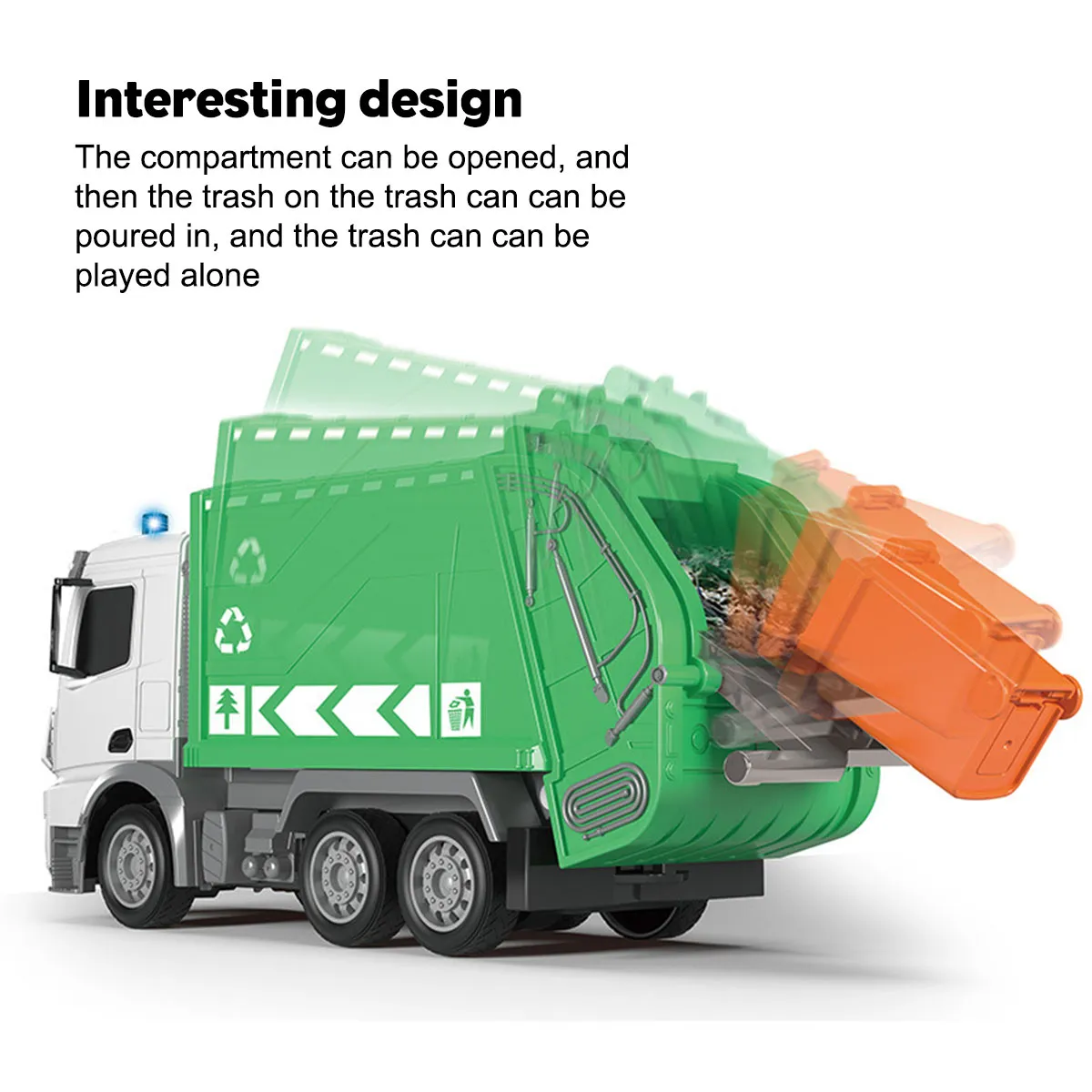 Boutique Planete Jouets France - Camion Télécommandé - Benne à ordures 1/24 3 Camion Télécommandé - Benne à ordures 1/24 – Image 3