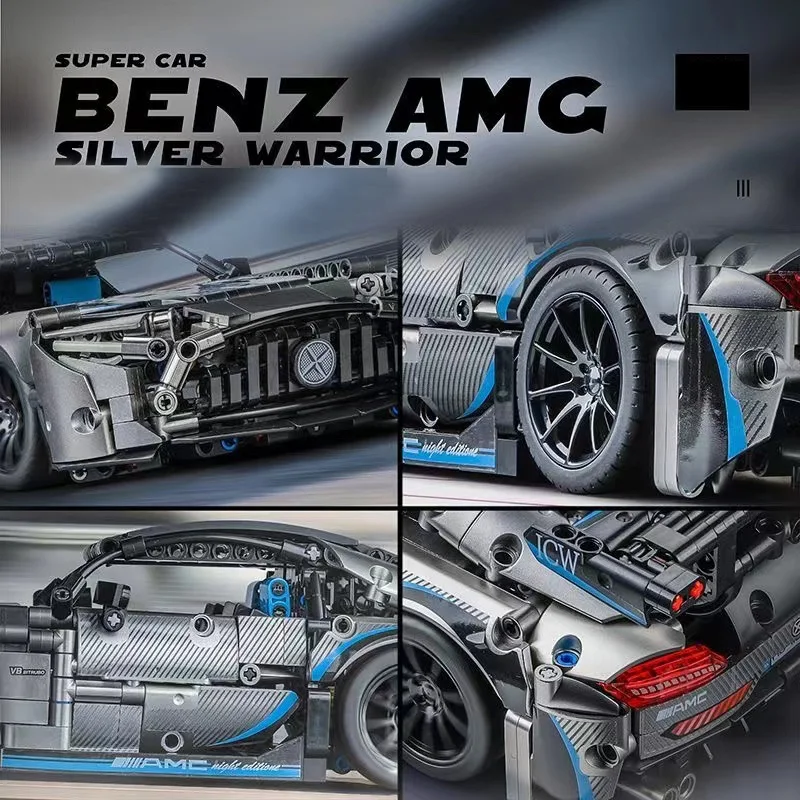 Boutique Planete Jouets France - Lego Technic Silver Amg Gt 5 Lego Technic Silver Amg Gt – Image 5