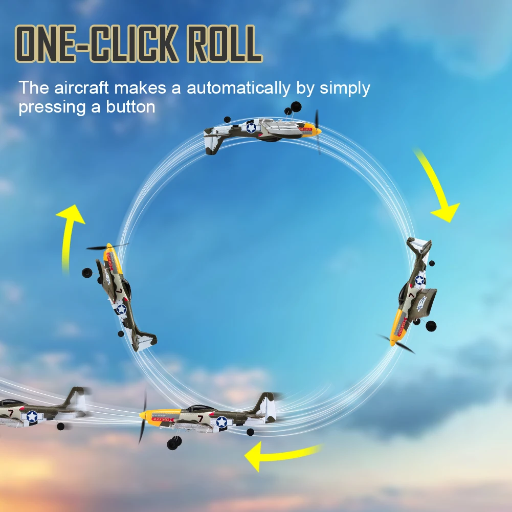 Boutique Planete Jouets France - Avion Télécommandé P51 Mustang RC 4 Avion Télécommandé P51 Mustang RC – Image 4