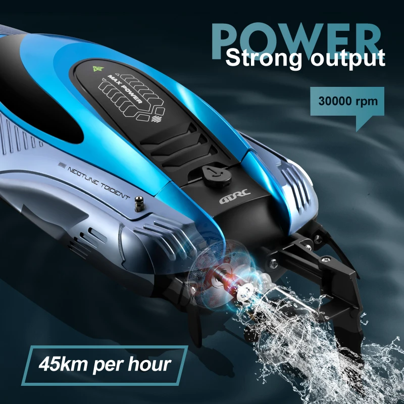 Boutique Planete Jouets France - Bateau Télécommandé S3 - Haute Vitesse 45 km/h 4 Bateau Télécommandé S3 - Haute Vitesse 45 km/h – Image 4