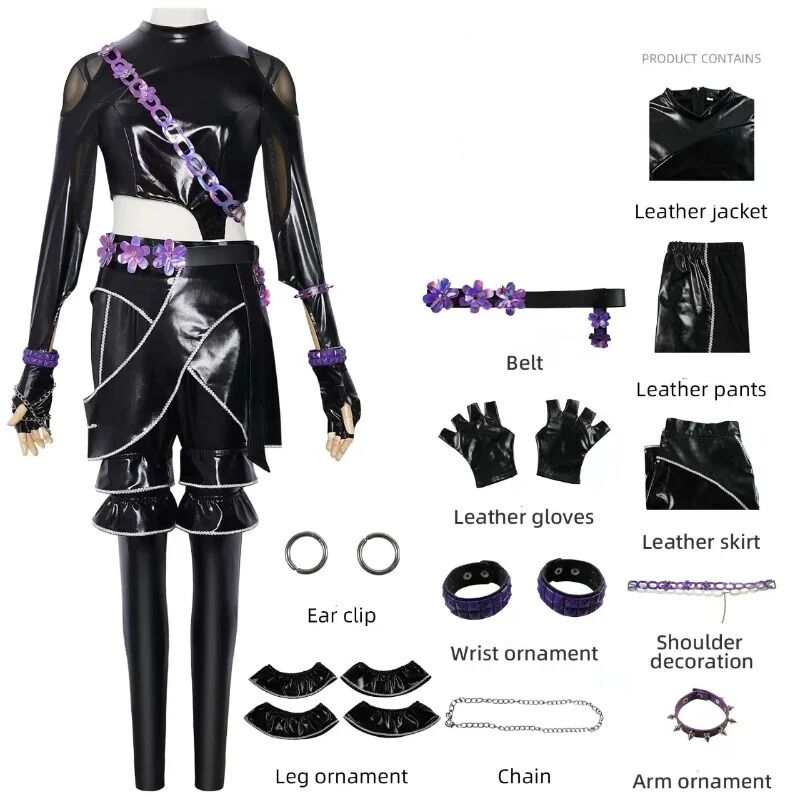 Boutique Planete Jouets France - Cosplay Rumi Zoey Mira - Tenue Demon Hunters K-Pop avec Accessoires Complets 5 Cosplay Rumi Zoey Mira - Tenue Demon Hunters K-Pop avec Accessoires Complets – Image 5