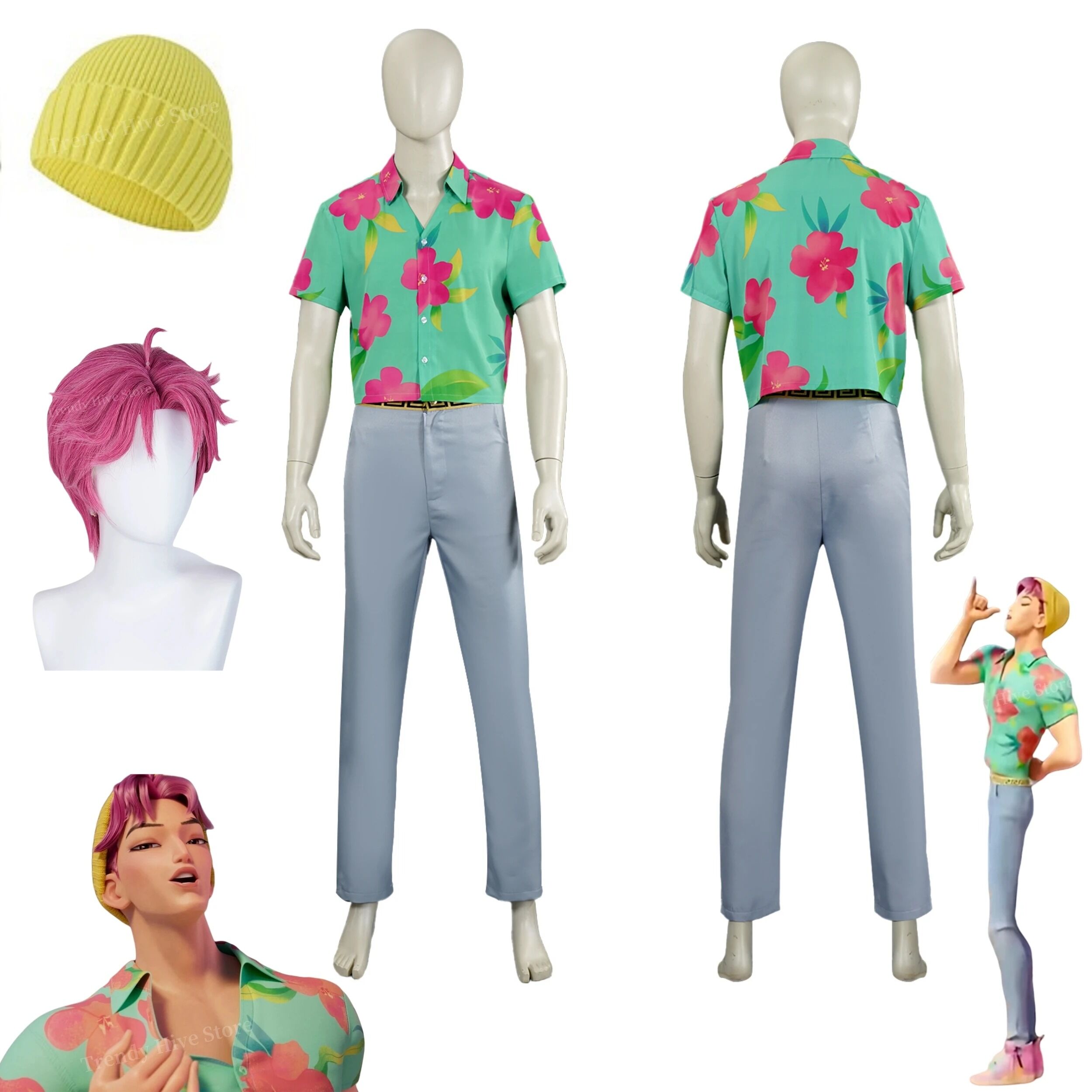 Boutique Planete Jouets France - Costume Homme Saja Boy Abby - K-Pop Demon Hunters 1 Costume Homme Saja Boy Abby - K-Pop Demon Hunters - Planate Jouets